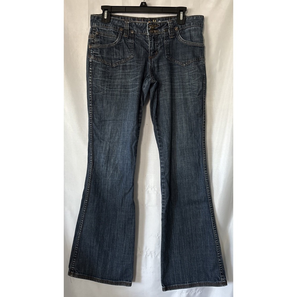 Vintage Mudd jeans Size 9 Y2K Flare Flap‎ Pockets 32x31.5